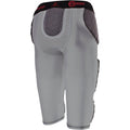 American Football Girdle with Integrated Hip, Tail, Thigh & Knee Pads - Medium Gray