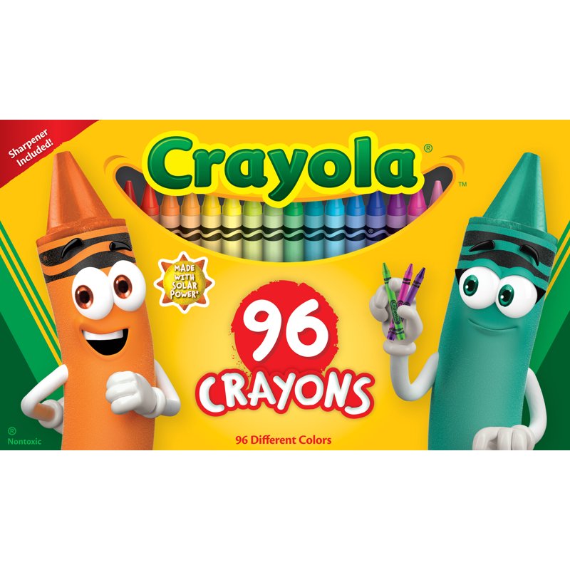 96 Count Crayola Crayon Set for Classroom & Creative Projects - Kids Ages 4+