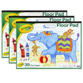 Giant Coloring Floor Pad Pack of 3 - 30 Sheets 22x16 Inches for Kids Art