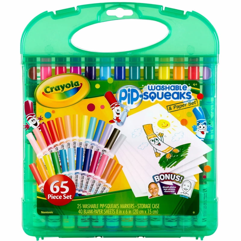 Washable Marker Set for Kids with Paper - Arts & Crafts Supplies, 25 Colors