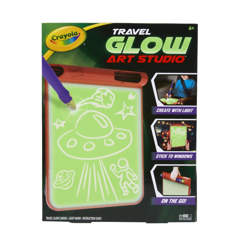 Glow-in-the-Dark Art & Craft Activity Set for Kids with Canvas & Light Wand