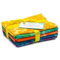 Cotton Batik Precut Fabric Bundle 18x21 Inches - Multicolor 5 Pieces