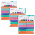 Pastel Solid Cotton Fabric Strips - 2.5 x 42 Inches, 60 Pieces for Quilting & Crafts