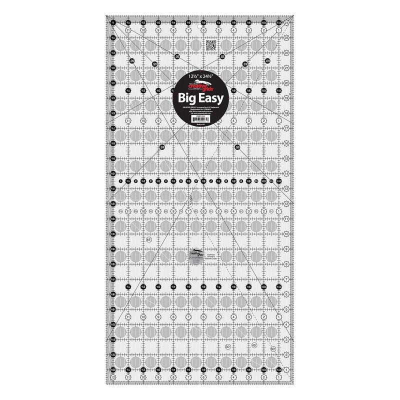 Quilting Ruler 12.5 x 24.5 Inch for Precise Patchwork and Sewing