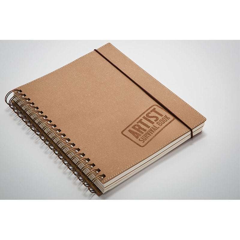 Double Wire Spiral Bound Artist Sketchbook - 270 Pages, 9.84x7.48", Leatherette Cover