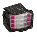 Craft Storage Tote with Adjustable Shoulder Strap and Utility Boxes