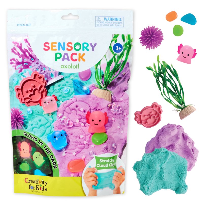 Sensory Pack for Toddlers - Axolotl & Unicorn Character Options, Travel & Gift Set