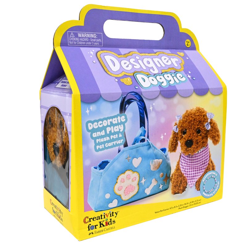 Kids Designer Doggie Craft Kit with Plush Pet Accessories & Jewelry