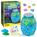 Kids Glowing Axolotl Aquarium Craft Kit with Mini Toys & Stickers