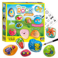 Kids Rock Painting Kit with 10 Waterproof Rocks & Art Supplies