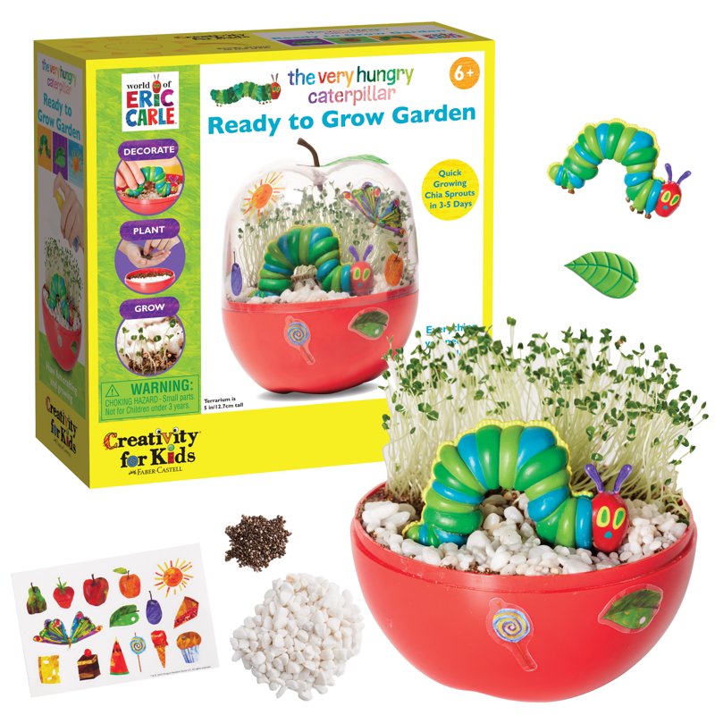 Kids Garden Kit with Terrarium - The Very Hungry Caterpillar Craft & Science Set