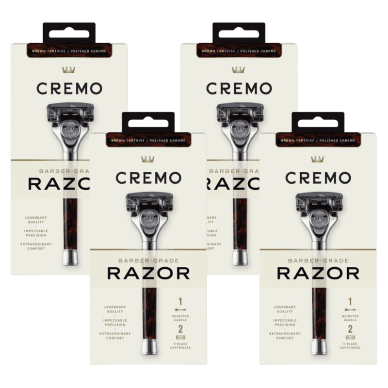 Barber Grade Razor with 2 Refill Blades - Close, Comfortable Shave