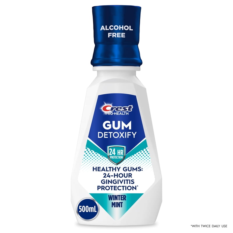 Crest Mouthwash Pro-Health Gum Detoxify Winter Mint 500mL Multipack Options