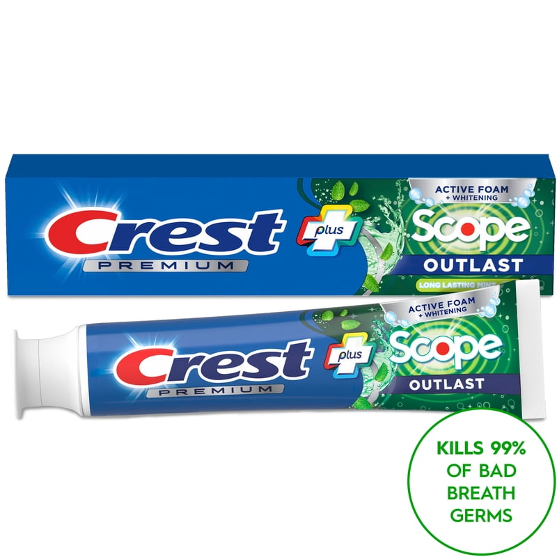 Crest Long Lasting Mint Toothpaste with Whitening and Tartar Control - 5.2 oz