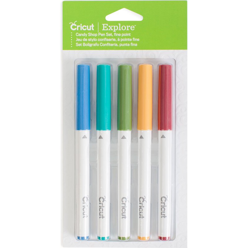 Craft Pen Set for Cricut Machines - Candy Shop Design, 5 Pieces