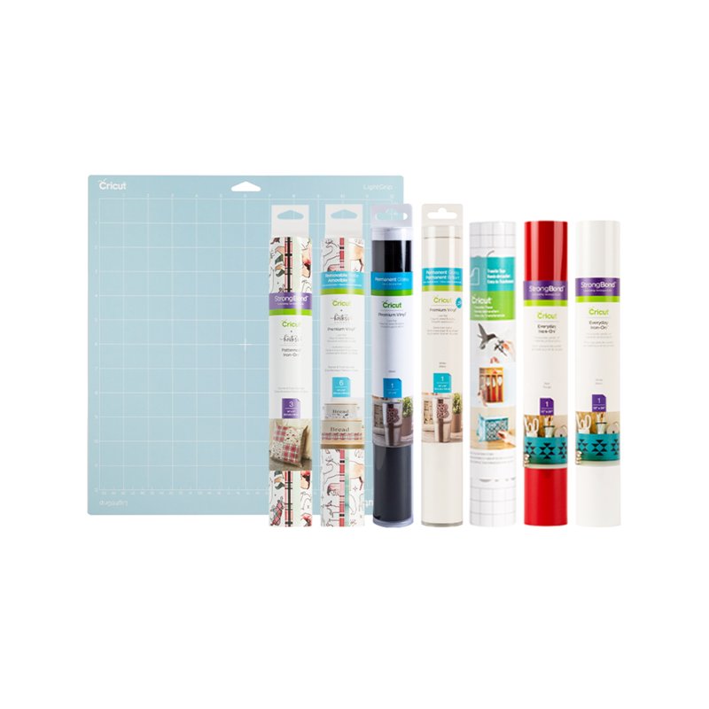 Crafting Iron-On Vinyl & Patterned Fabric Bundle for Cricut Machines