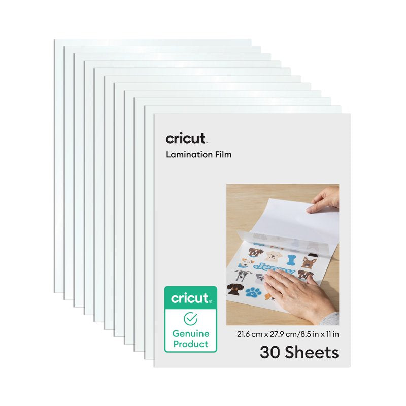 Lamination Film Sheets 8.5x11 Inch Pack of 30 for Cricut and Printable Projects