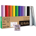 Rainbow Iron-On Materials Bundle for Cricut DIY Crafts