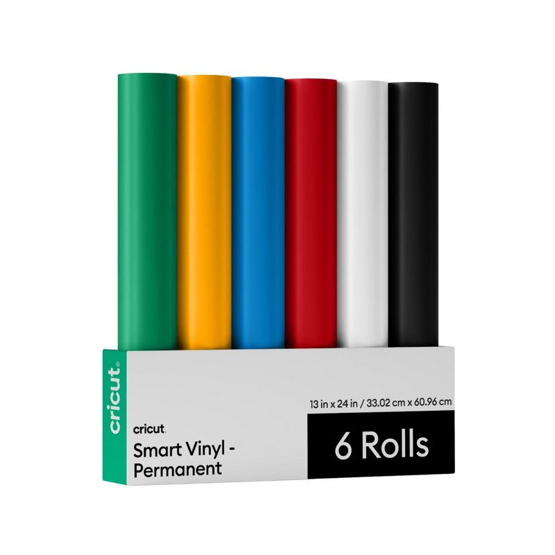 Cricut Permanent Vinyl Sampler Sheets - Matless Adhesive Vinyl for Indoor & Outdoor Crafts