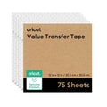 Vinyl Transfer Tape Sheets for Cricut - 75 Sheets, 12x12 Inches