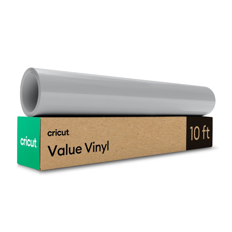 Matte Vinyl Roll - Permanent Adhesive Craft Vinyl for Cricut & Silhouette, 12 in x 10 ft
