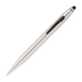 Dual-Function Ballpoint Pen with Stylus - Chrome & Black, Satin Black, Blue, Macchiato