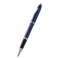 Cross Century II Polished Translucent Cobalt Blue Engraved Diamond Pattern Rollerball Pen