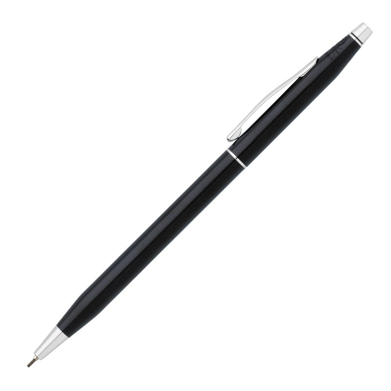 Classic Century Black Lacquer Mechanical Pencil with Chrome Trim 0.7mm