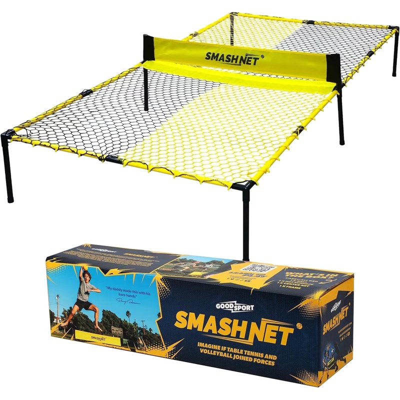 Outdoor Volleyball and Table Tennis Combo Net - Portable Backyard Sport Training Aids