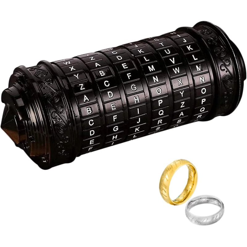Cryptic Puzzle Lock Box with Hidden Compartments - Romantic Gift, Multiple Colors