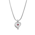 Mini Heart Cremation Jewelry Necklace - Memorial Ashes Pendant, Water-Resistant Stainless Steel
