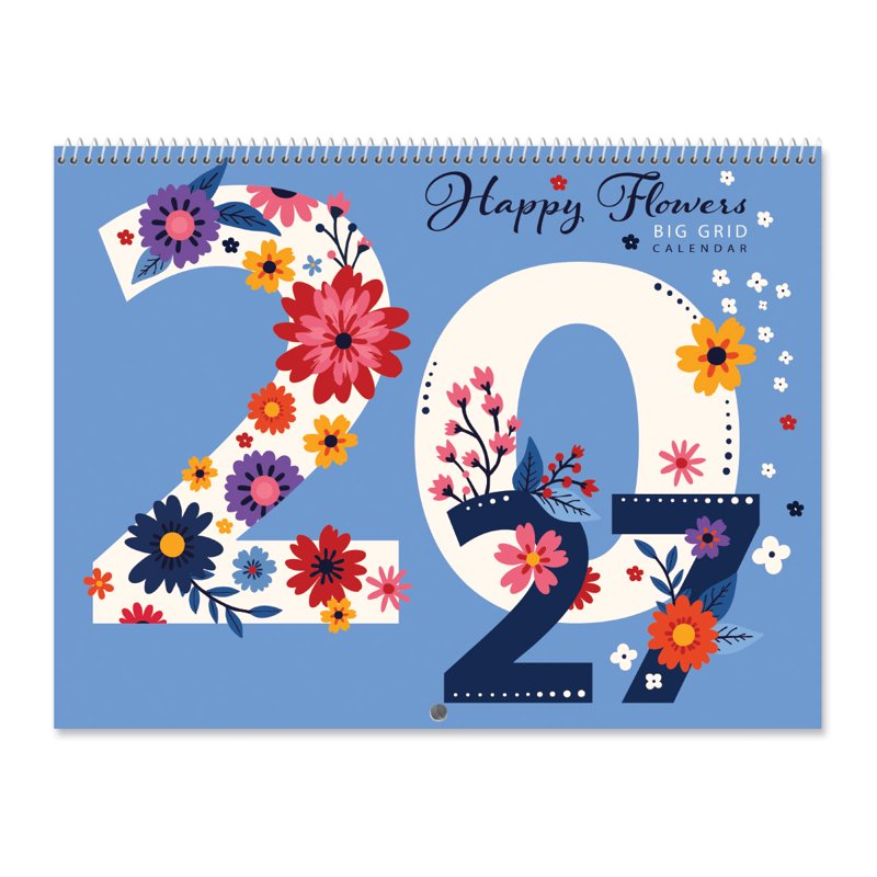 Large Wall Calendar 2027 - Monthly Grid Organizer for Home & Office