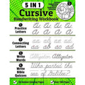 Kids Cursive Handwriting Workbook 5-in-1 Tracing & Connecting Letters Practice