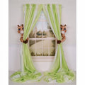 Plush Safari Giraffe Curtain Tieback Set - Kid Friendly Decor, 2 Pieces