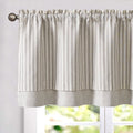 Farmhouse Kitchen Blackout Valance 50x18 Inch Double Layer Window Curtain