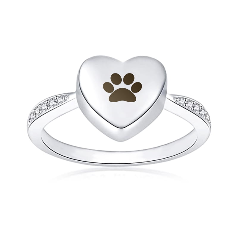 Personalized Cremation Ring for Ashes - Memorial Keepsake with Icon or Text Engraving