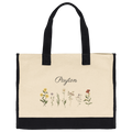 Personalized Cotton Canvas Tote Bag - Natural Eco-Friendly Reusable Bag