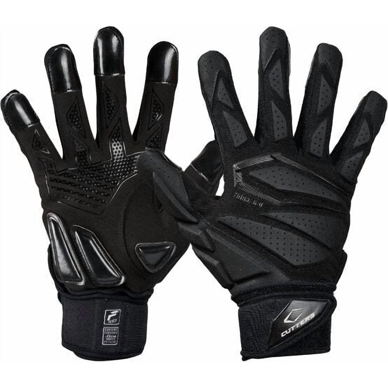 American Football Lineman Gloves Max Protection Padding Grip Support