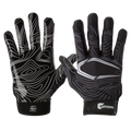 Youth Football Receiver Gloves Black L/XL Performance Grip