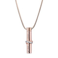 Cylinder Memorial Cremation Jewelry Necklace Ashes Holder - Miss You