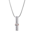 Cylinder Memorial Cremation Jewelry Necklace Ashes Holder - Together Forever