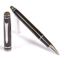 Black Rollerball Pen with Stylus - Aluminum Body, Refill Upgrade Options