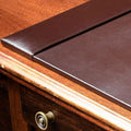 Leather Desk Pad with Side Rails - 30 x 18 Inch Office Writing Mat