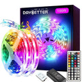 100ft RGB LED Strip Lights with Remote & Power Supply for Indoor Decor