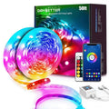 50ft LED Strip Lights RGB Color Changing Music Sync with Remote & App
