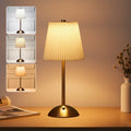 Rechargeable Cordless Table Lamp with Touch Dimming and 3 Light Options