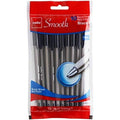 Ballpoint Pens Black Pack of 10 - Reliable Office Writing Instruments
