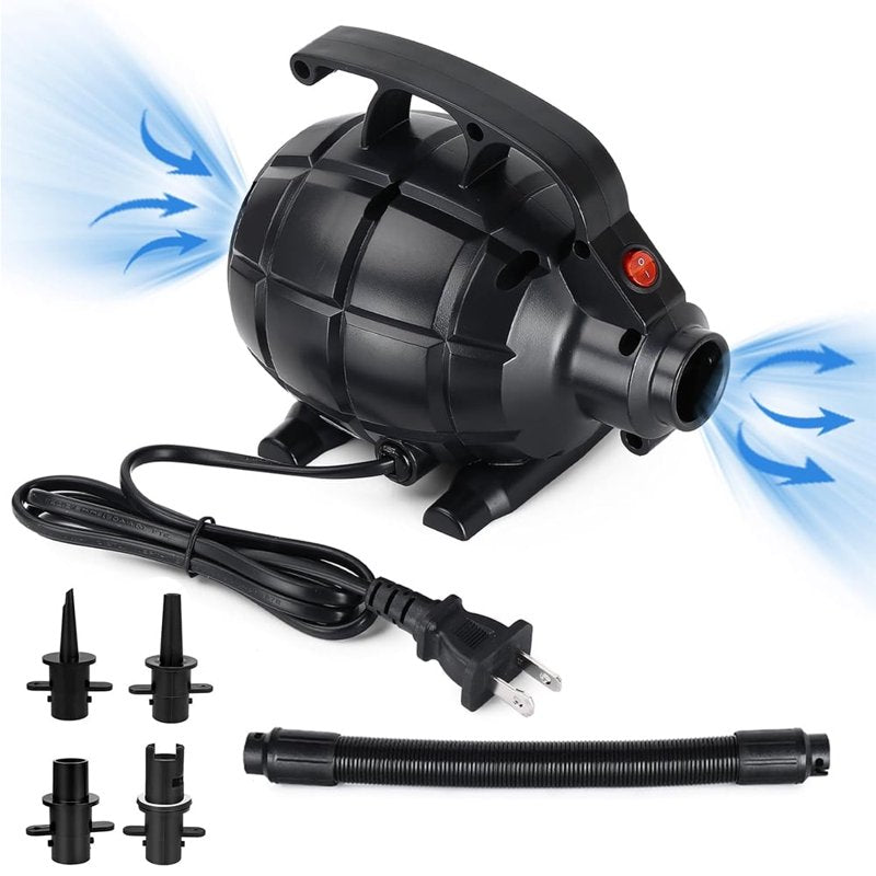 600W Electric Air Pump for Inflatables, Air Mattress, Pool Toy, Raft, Boat