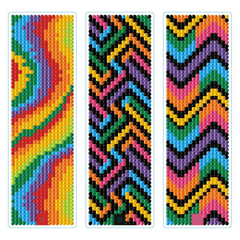 Diamond Dotz Primary Bookmark Diamond Painting Kit - Colorful Craft Set