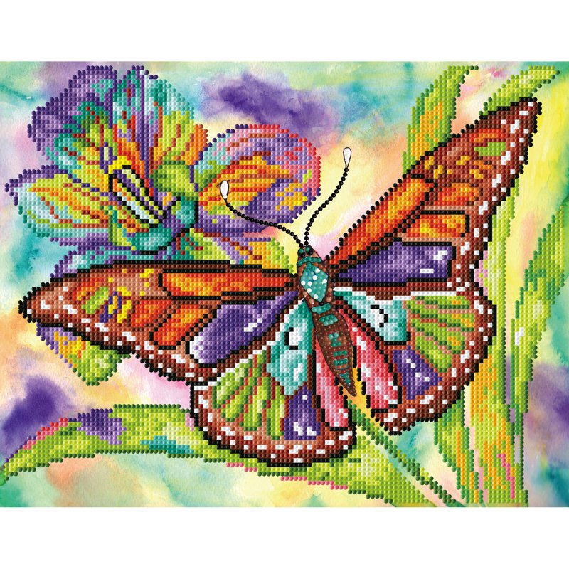 Watercolor Butterfly Diamond Painting Kit - Sparkling Art Craft for Adults & Kids